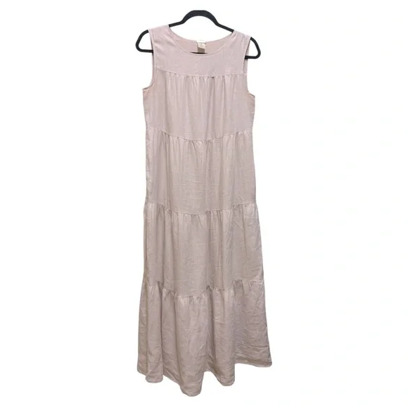 Magaschoni Dresses | Magaschoni Linen Tiered Maxi Dress Small | Color: Pink | Size: S | Ekpcloset's Closet Magaschoni Dresses | Magaschoni Linen Tiered Maxi Dress Small | Color: Pink | Size: S | Ekpcloset's Closet